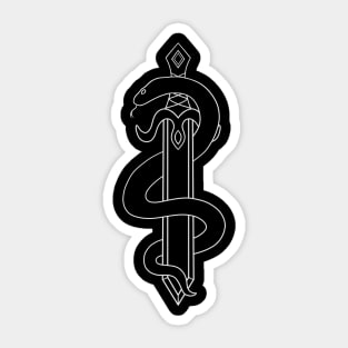 Sword and Snake (Tattoo) Sticker